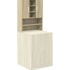 vidaXL Armario de lavadora 70,5x24x90 cm Roble Sonoma Best