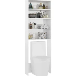 vidaXL Accesorios Para Electrodomésticos-Armario de lavadora 64x24x190 cm