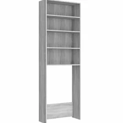 vidaXL Accesorios Para Electrodomésticos-Armario de lavadora 64x24x190 cm