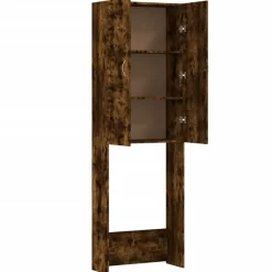 vidaXL Accesorios Para Electrodomésticos-Armario de lavadora color 64x25,5x190 cm