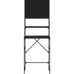 vidaXL Armario de lavadora 68x48,5x194 cm Negro Clearance