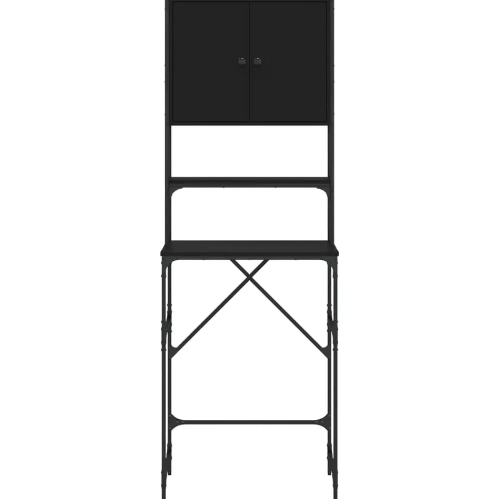 vidaXL Armario de lavadora 68x48,5x194 cm Negro Clearance