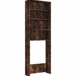 vidaXL Armario de lavadora color 64x24x190 cm Roble ahumado Sale