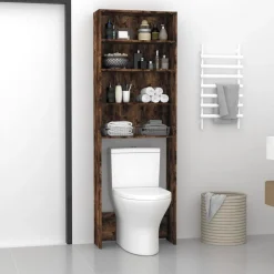 vidaXL Armario de lavadora color 64x24x190 cm Roble ahumado Sale
