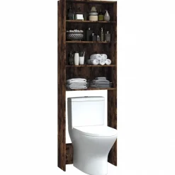 vidaXL Armario de lavadora color 64x24x190 cm Roble ahumado Sale