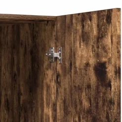 vidaXL Accesorios Para Electrodomésticos-Armario de lavadora marrón ahumado 71x71,5x91,5 cm