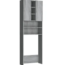 vidaXL Accesorios Para Electrodomésticos-Armario de lavadora 64x25,5x190 cm