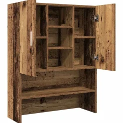 vidaXL Accesorios Para Electrodomésticos-Armario de lavadora madera envejecida 70,5x25,5x90 cm