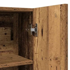vidaXL Accesorios Para Electrodomésticos-Armario de lavadora madera envejecida 70,5x25,5x90 cm