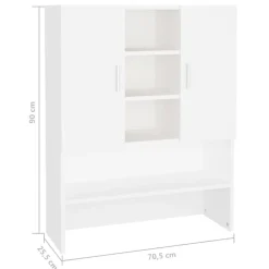 vidaXL Accesorios Para Electrodomésticos-Armario de lavadora 70,5x25,5x90 cm