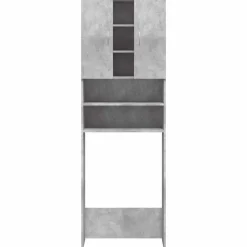 vidaXL Armario de lavadora gris hormigón 64x25,5x190 cm Gris hormig&oacute;n Sale
