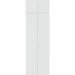 vidaXL Armario de madera de ingeniería 70x42,5x225 cm Blanco Hot