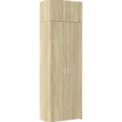 vidaXL Armarios Y Almacenamiento-Armario de madera de ingeniería 70x42,5x225 cm