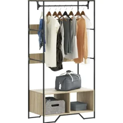 vidaXL Productos Del Hogar-Armario de madera de ingeniería 90x50x180 cm