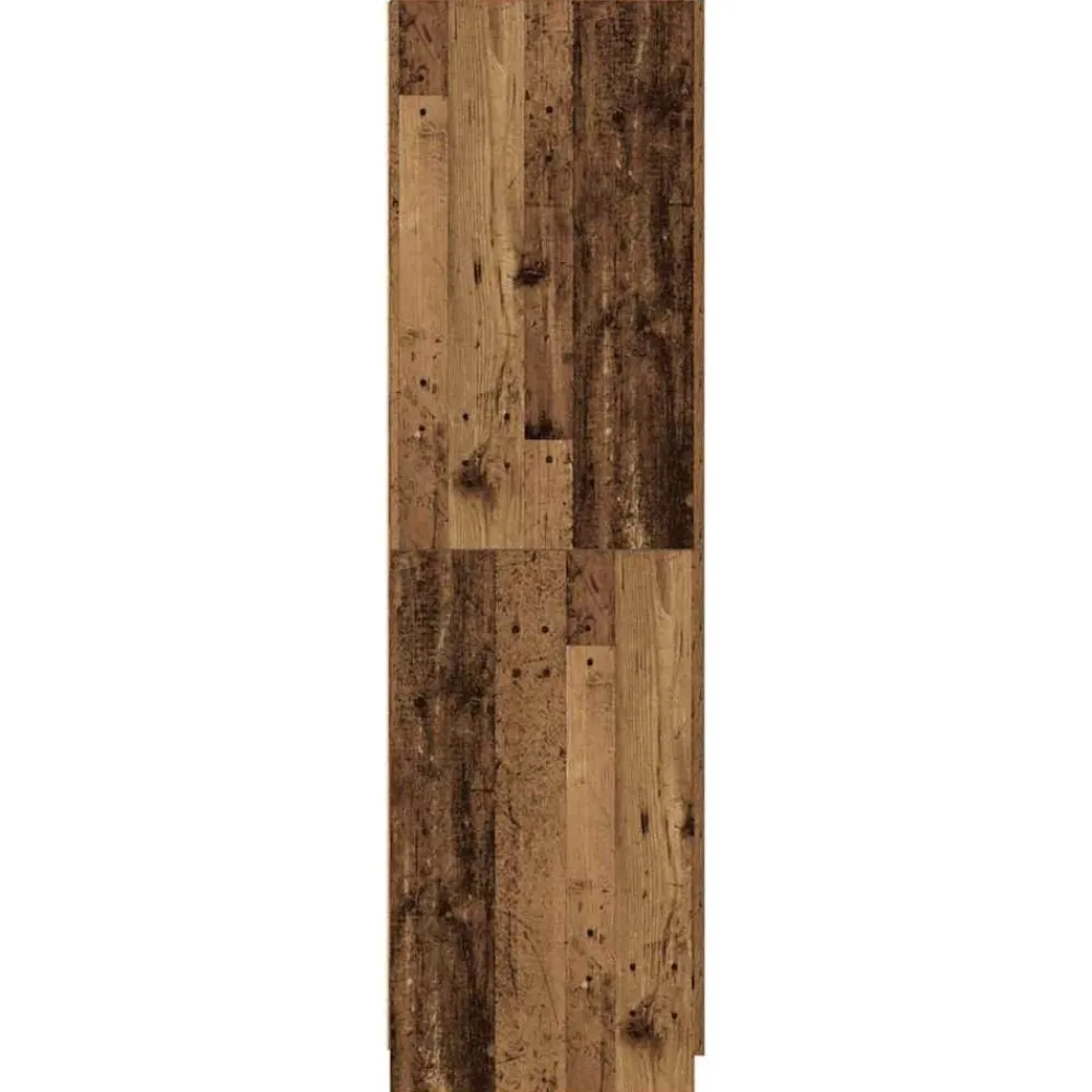 vidaXL Armarios Y Almacenamiento-Armario de madera de ingeniería madera envejecida 80x52x180 cm