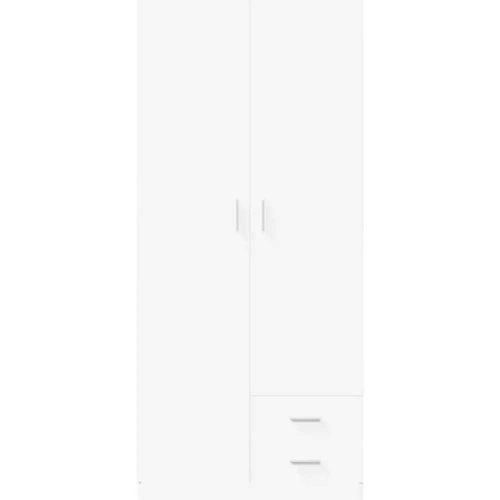 vidaXL Armario de madera de ingeniería 80x52x180 cm Blanco Clearance