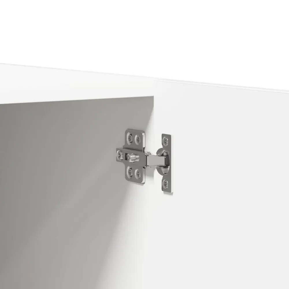 vidaXL Armario de madera de ingeniería 80x52x180 cm Blanco Clearance