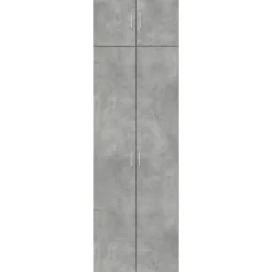 vidaXL Armario de madera de ingeniería gris hormigón 70x42,5x225 cm Gris hormig&oacute;n Hot