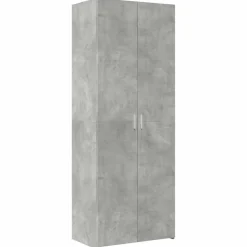 vidaXL Armario de madera de ingeniería gris hormigón 70x42,5x225 cm Gris hormig&oacute;n Hot