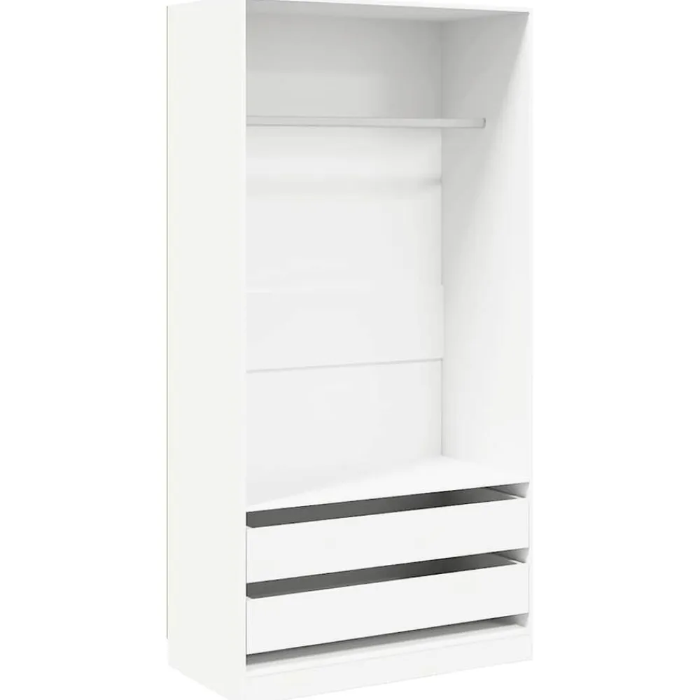 vidaXL Armarios Y Almacenamiento-Armario de madera contrachapada 100x50x200 cm
