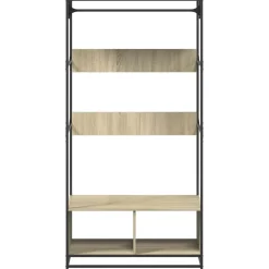 vidaXL Armario de madera de ingeniería 90x50x180 cm Roble Sonoma Best