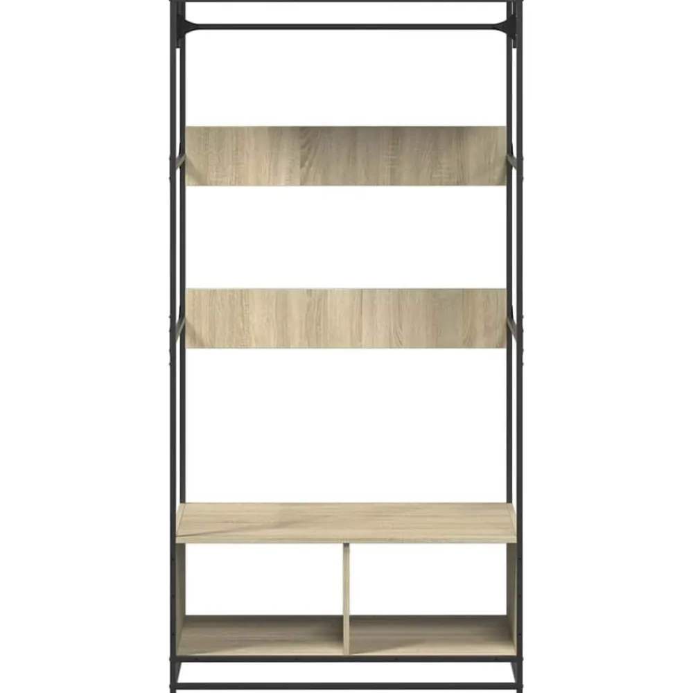 vidaXL Armario de madera de ingeniería 90x50x180 cm Roble Sonoma Best
