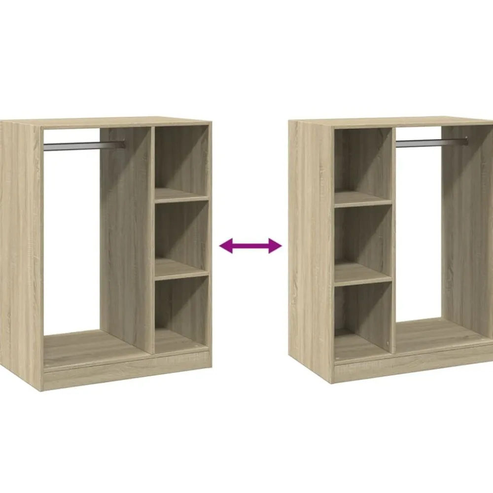vidaXL Productos Del Hogar-Armario de madera de ingeniería 77x48x102 cm