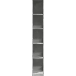 vidaXL Armarios Y Almacenamiento-Armario de madera de ingeniería gris hormigón 30x50x200 cm