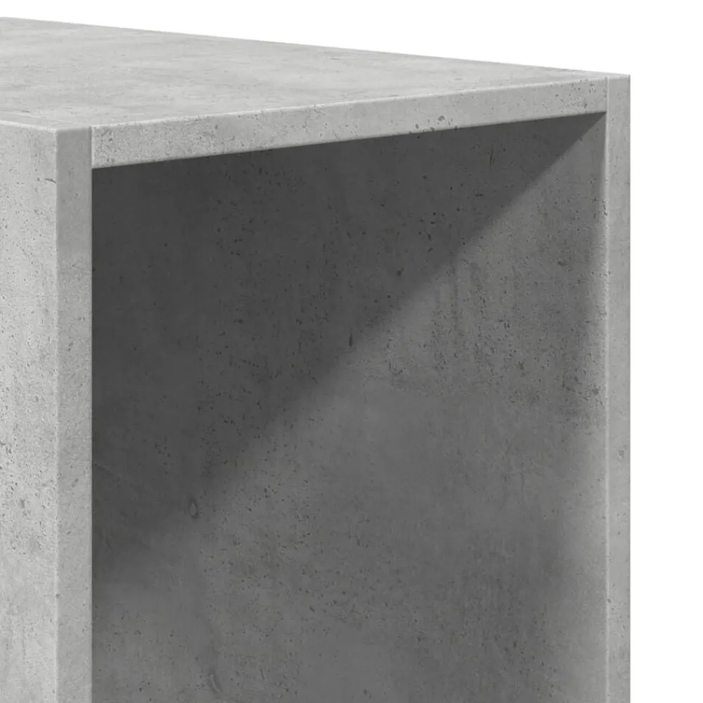 vidaXL Armarios Y Almacenamiento-Armario de madera de ingeniería gris hormigón 30x50x200 cm