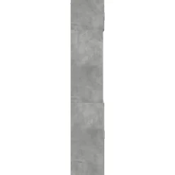 vidaXL Armarios Y Almacenamiento-Armario de madera de ingeniería gris hormigón 70x42,5x225 cm