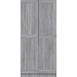 vidaXL Armario de madera contrachapada 82,5x51,5x180 cm Gris sonoma Hot