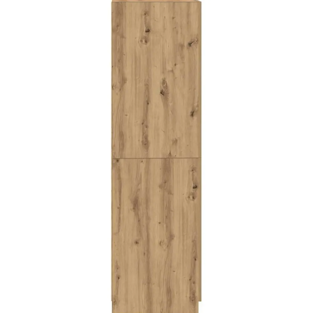 vidaXL Armarios Y Almacenamiento-Armario de madera de ingeniería roble artesanal 80x52x180 cm
