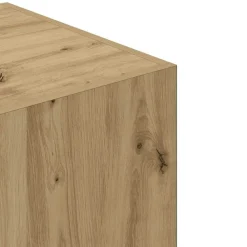 vidaXL Armarios Y Almacenamiento-Armario de madera de ingeniería roble artesanal 80x52x180 cm