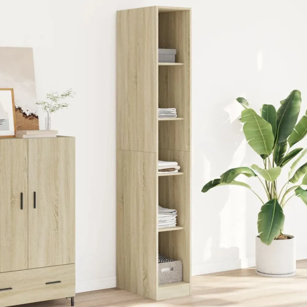 vidaXL Armario de madera de ingeniería 30x50x200 cm Roble Sonoma Discount