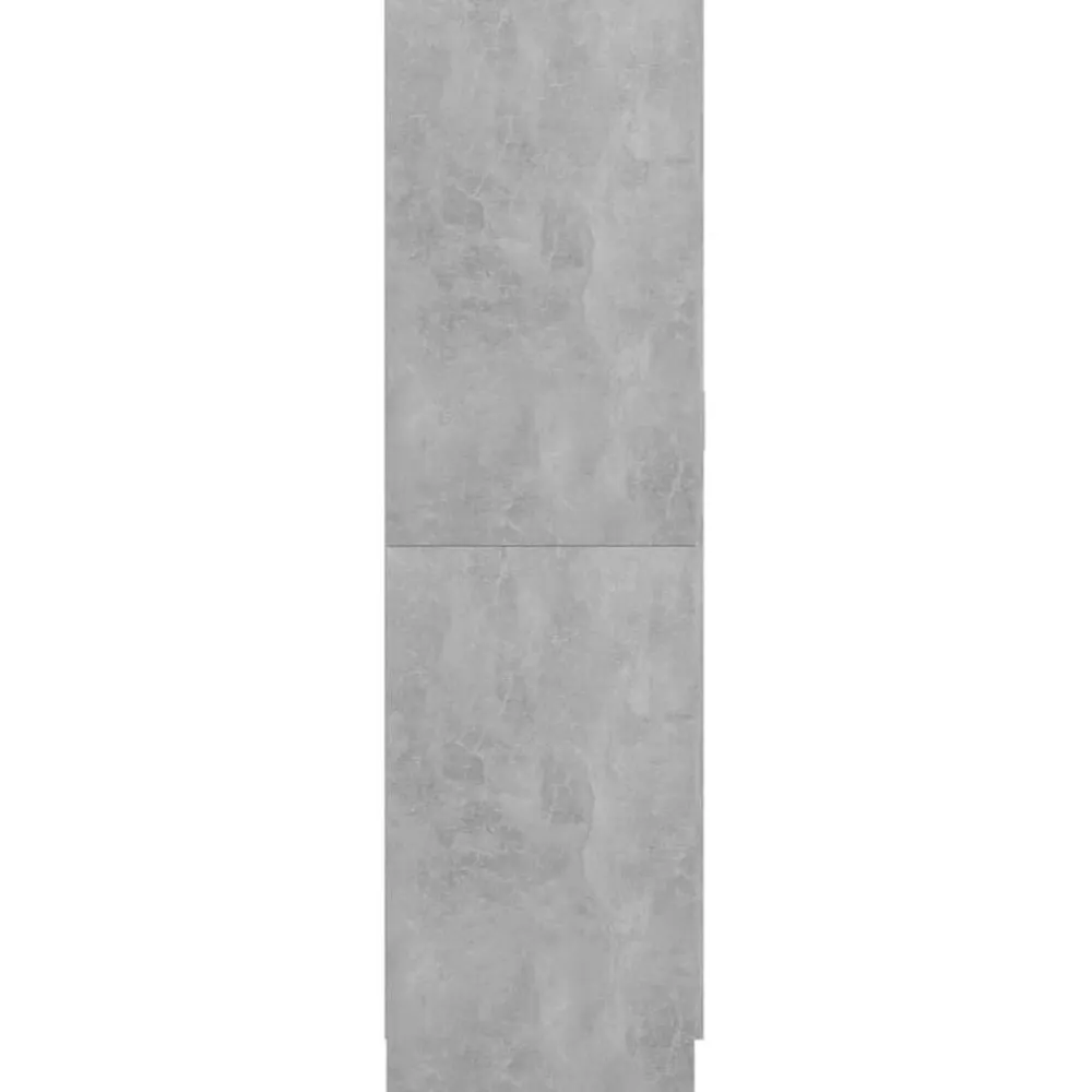 vidaXL Armario de madera contrachapada gris hormigón 82,5x51,5x180 cm Gris hormigón Online