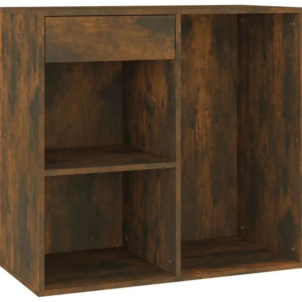 vidaXL Armarios Y Almacenamiento-Armario de maquillaje madera color 80x40x75 cm