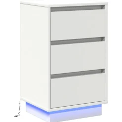 vidaXL Mesas-Armario de Noche 39 x 34,5 x 65 cm Madera de ingeniería