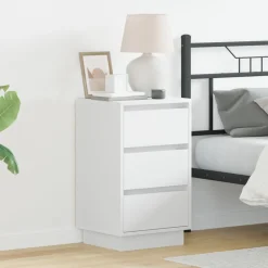 vidaXL Mesas-Armario de Noche 39 x 34,5 x 65 cm Madera de ingeniería