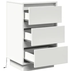 vidaXL Mesas-Armario de Noche 39 x 34,5 x 65 cm Madera de ingeniería