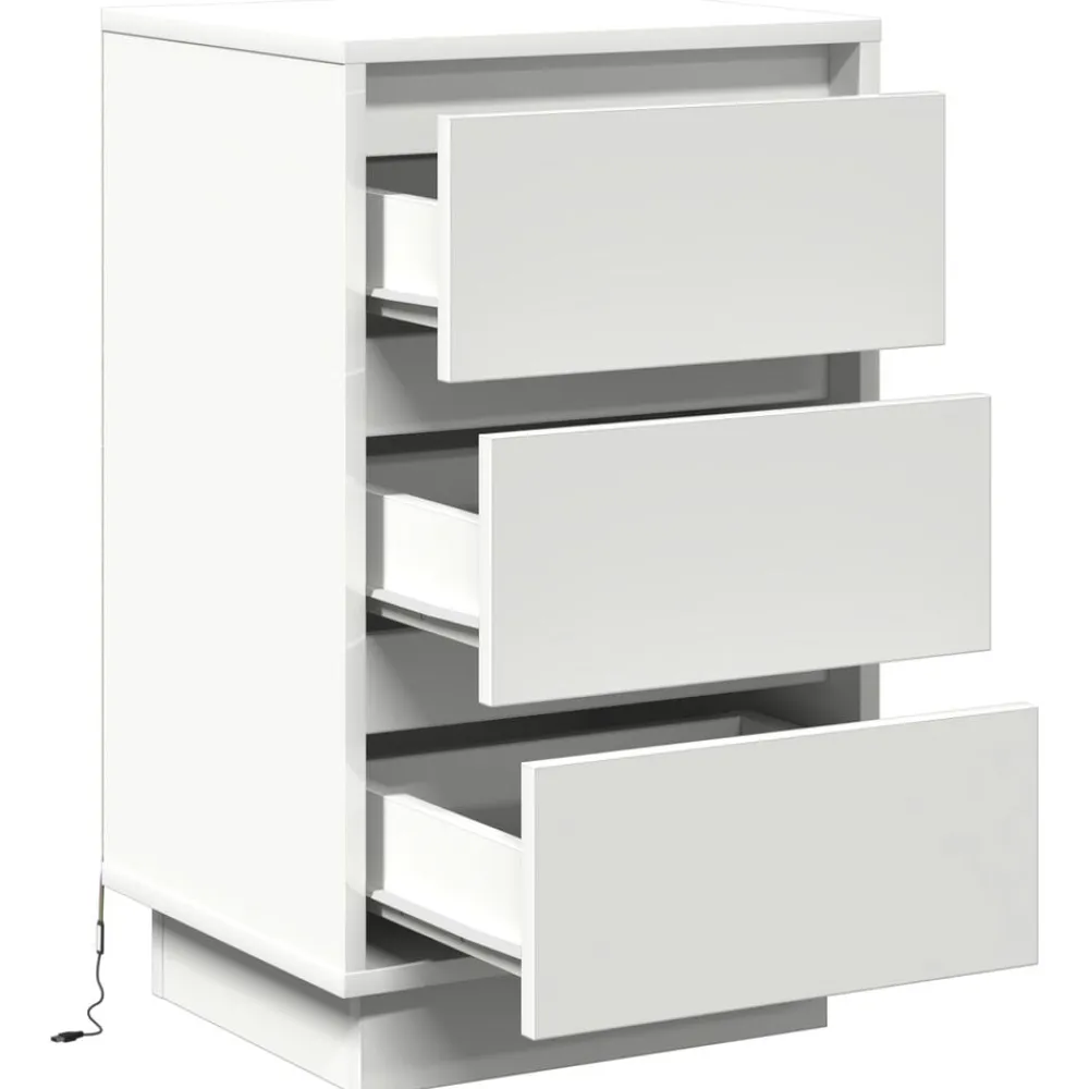 vidaXL Mesas-Armario de Noche 39 x 34,5 x 65 cm Madera de ingeniería