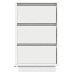 vidaXL Mesas-Armario de Noche 39 x 34,5 x 65 cm Madera de ingeniería
