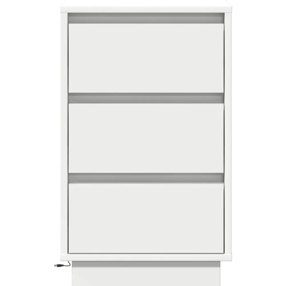 vidaXL Mesas-Armario de Noche 39 x 34,5 x 65 cm Madera de ingeniería