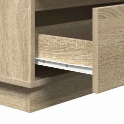 vidaXL Armario de Noche con cajón 71 x 34,5 x 75 cm Roble Sonoma Outlet