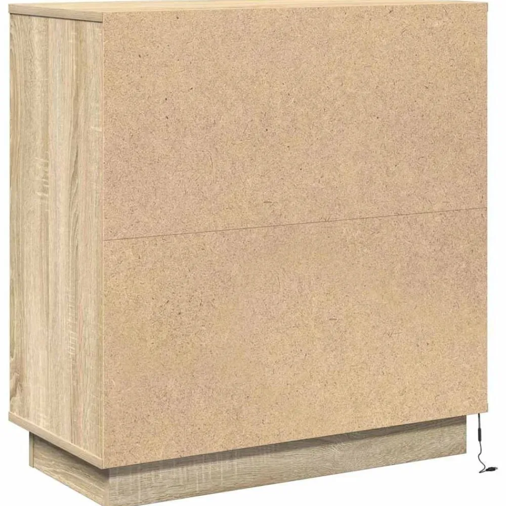 vidaXL Armario de Noche con cajón 71 x 34,5 x 75 cm Roble Sonoma Outlet
