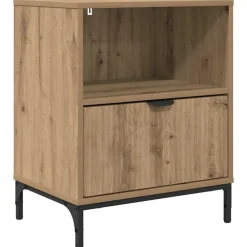 vidaXL Mesas-Armario de Noche con cajón 49 x 36 x 61 cm
