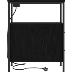 vidaXL Armario de Noche con cajón 30 x 48 x 61 cm Roble negro Best