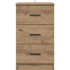 vidaXL Mesas-Armario de Noche con cajón 38 x 38 x 66 cm