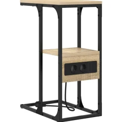 vidaXL Armario de Noche con cajón 41.5 x 26 x 60.5 cm Roble Sonoma Hot
