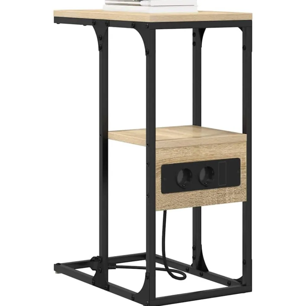 vidaXL Armario de Noche con cajón 41.5 x 26 x 60.5 cm Roble Sonoma Hot
