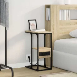 vidaXL Armario de Noche con cajón 41.5 x 26 x 60.5 cm Roble Sonoma Hot